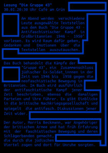 Lesung 'Die Gruppe 43' @ Café am Grün